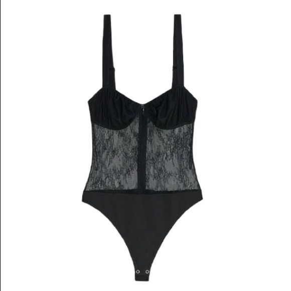 COPY - Danielle Bernstein Sexy Lace Bodysuit size 12 - Picture 2 of 4
